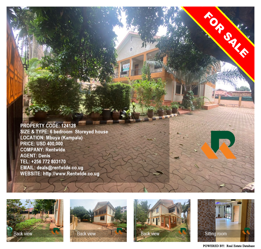 6 bedroom Storeyed house  for sale in Mbuya Kampala Uganda, code: 124128