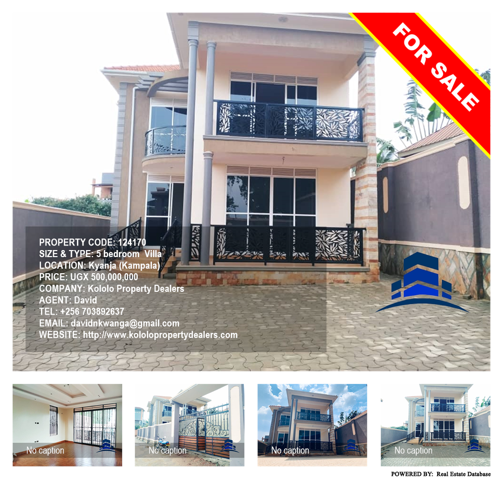 5 bedroom Villa  for sale in Kyanja Kampala Uganda, code: 124170