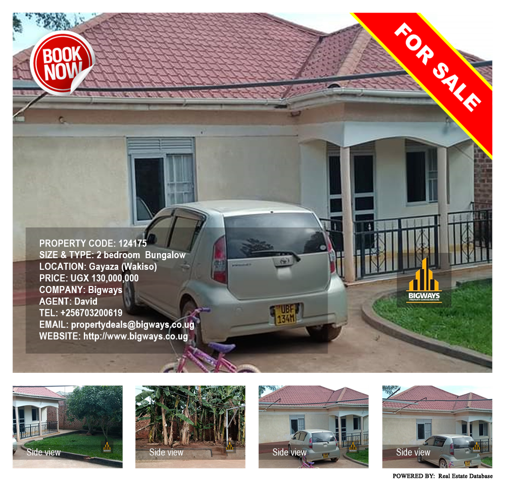 2 bedroom Bungalow  for sale in Gayaza Wakiso Uganda, code: 124175