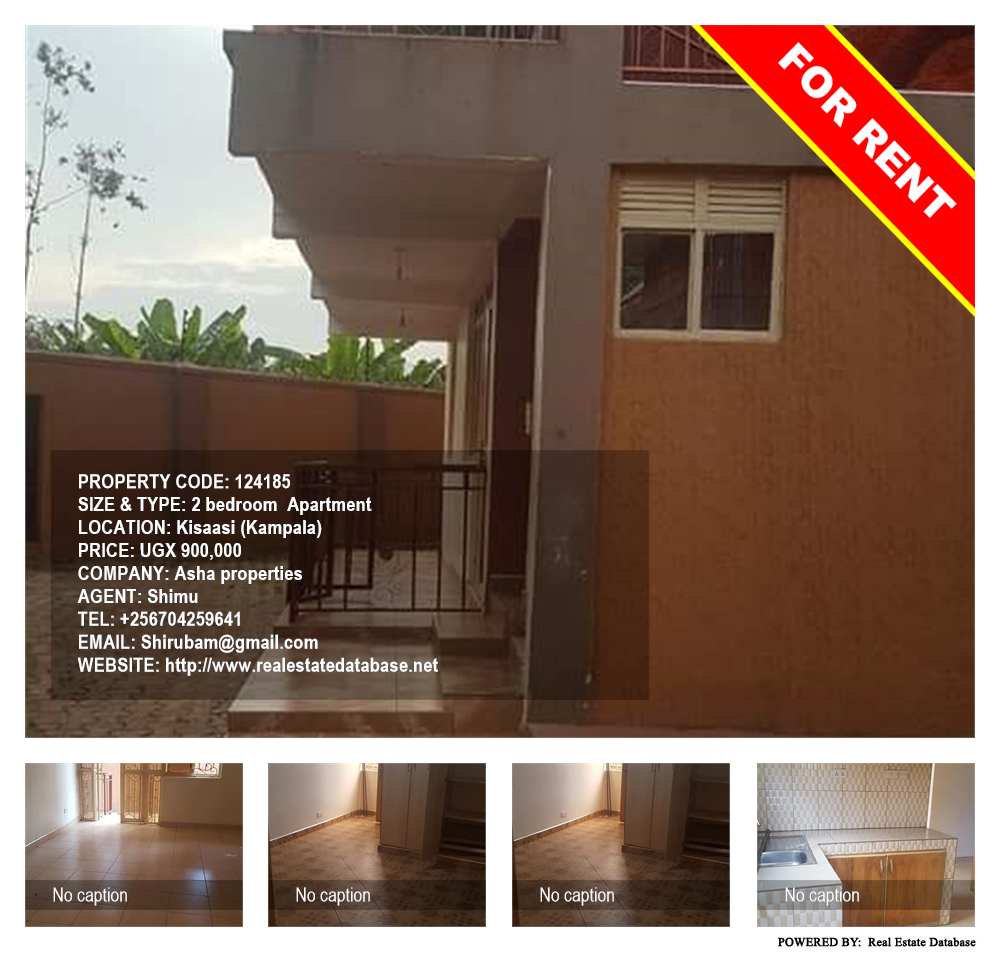 2 bedroom Apartment  for rent in Kisaasi Kampala Uganda, code: 124185