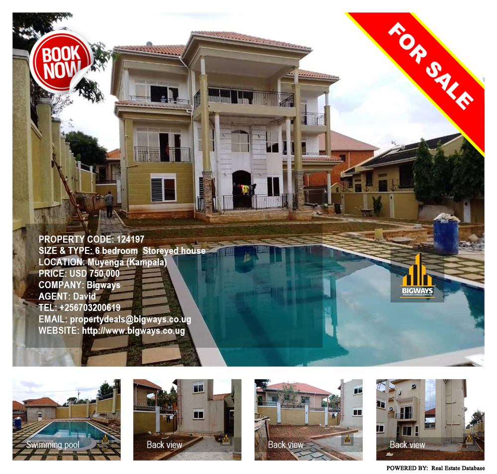 6 bedroom Storeyed house  for sale in Muyenga Kampala Uganda, code: 124197