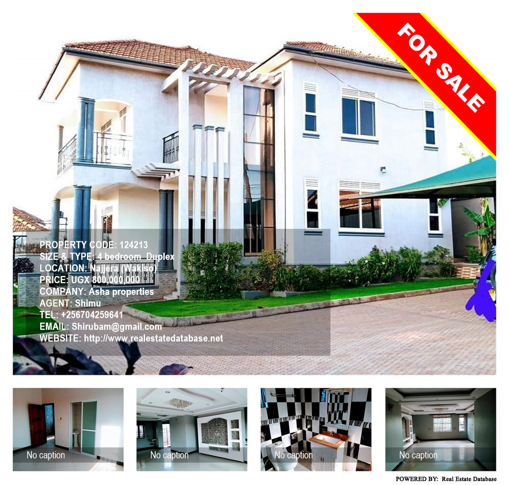 4 bedroom Duplex  for sale in Najjera Wakiso Uganda, code: 124213