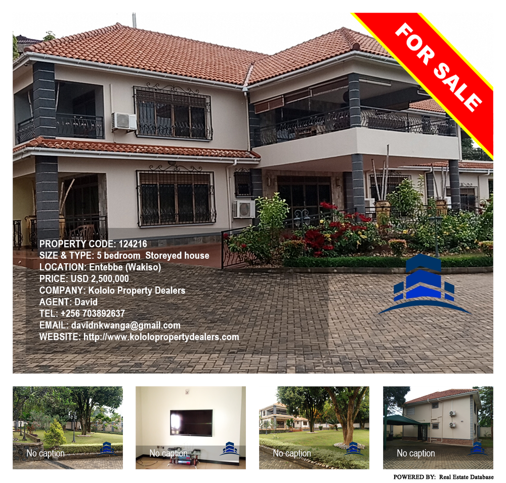 5 bedroom Storeyed house  for sale in Entebbe Wakiso Uganda, code: 124216