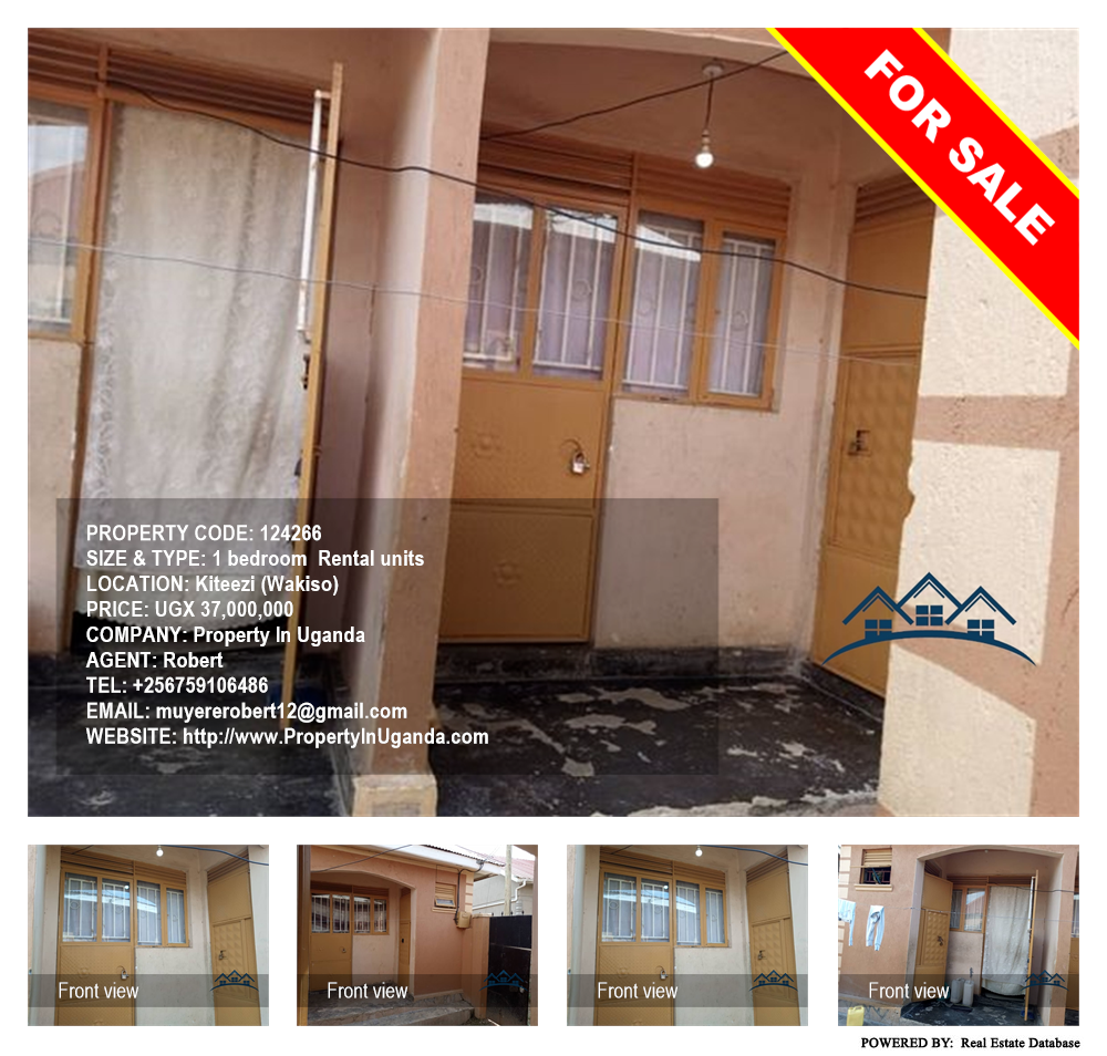 1 bedroom Rental units  for sale in Kiteezi Wakiso Uganda, code: 124266