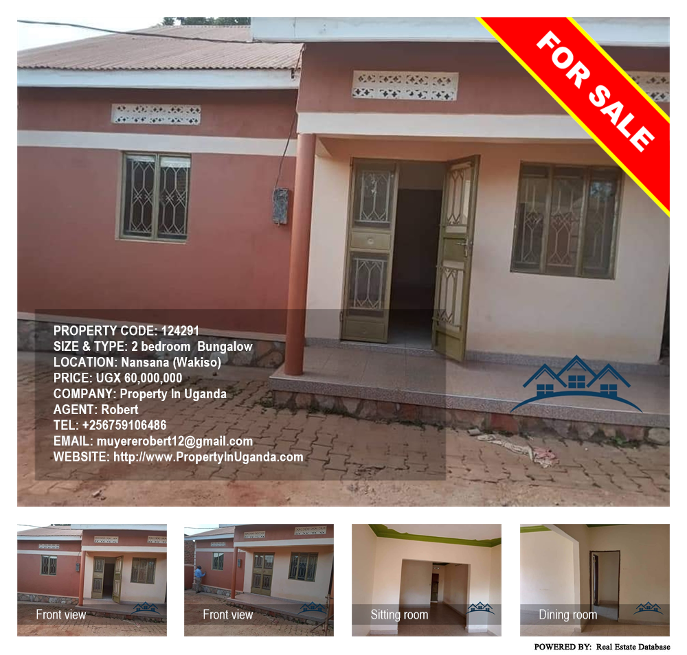2 bedroom Bungalow  for sale in Nansana Wakiso Uganda, code: 124291