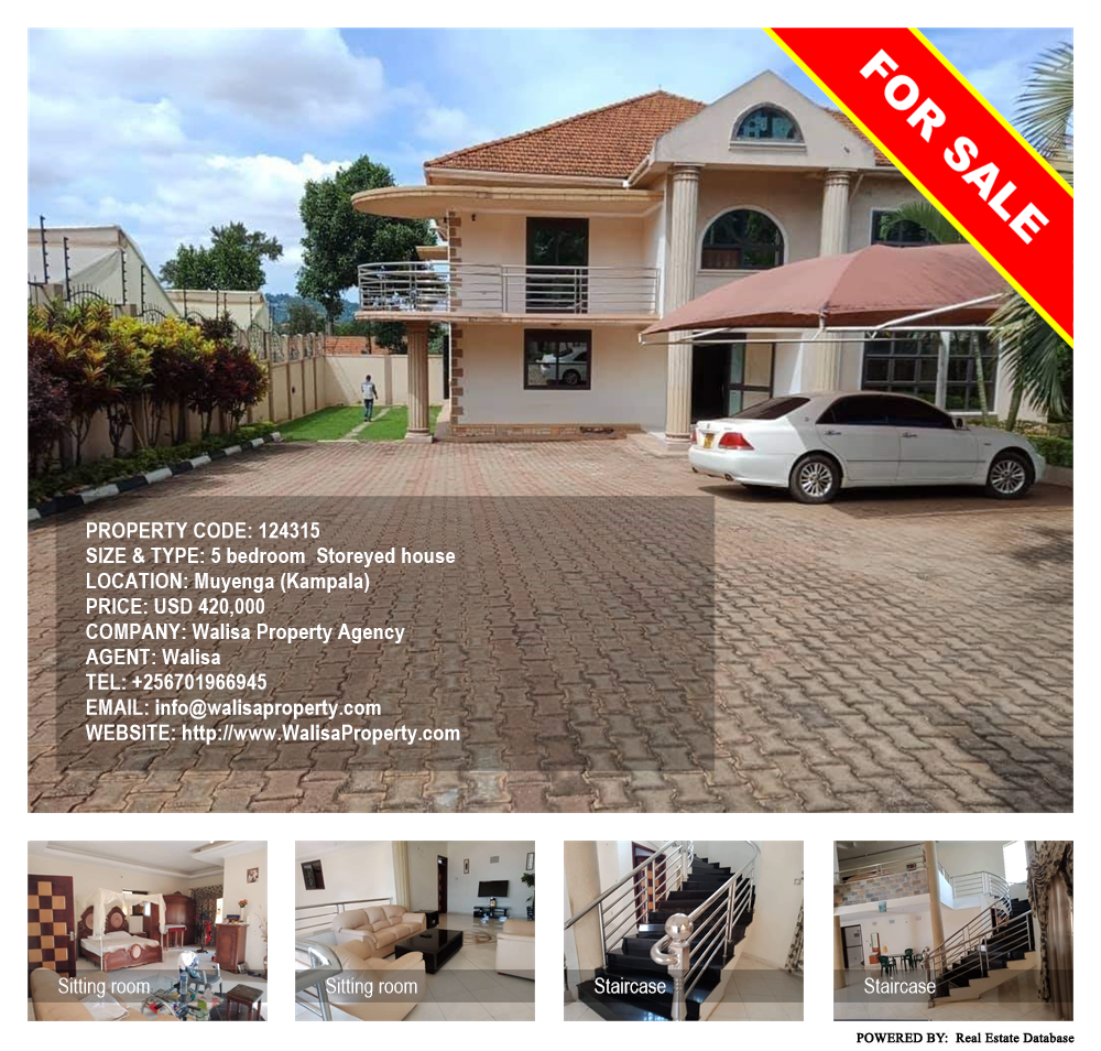 5 bedroom Storeyed house  for sale in Muyenga Kampala Uganda, code: 124315