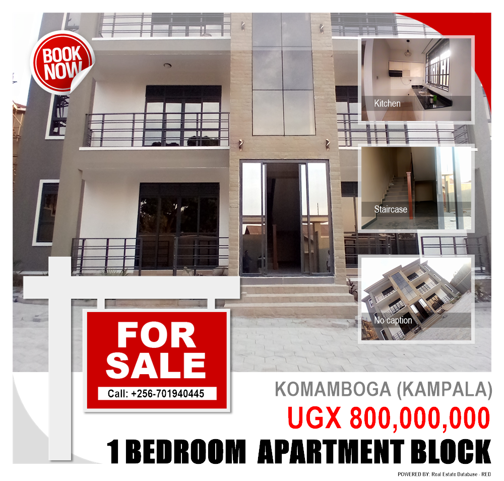 1 bedroom Apartment block  for sale in Komamboga Kampala Uganda, code: 124351