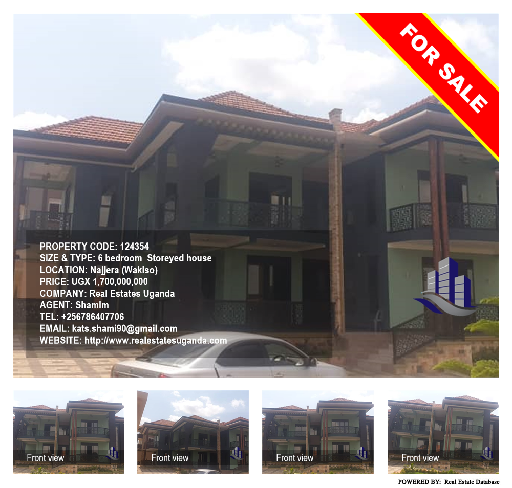 6 bedroom Storeyed house  for sale in Najjera Wakiso Uganda, code: 124354