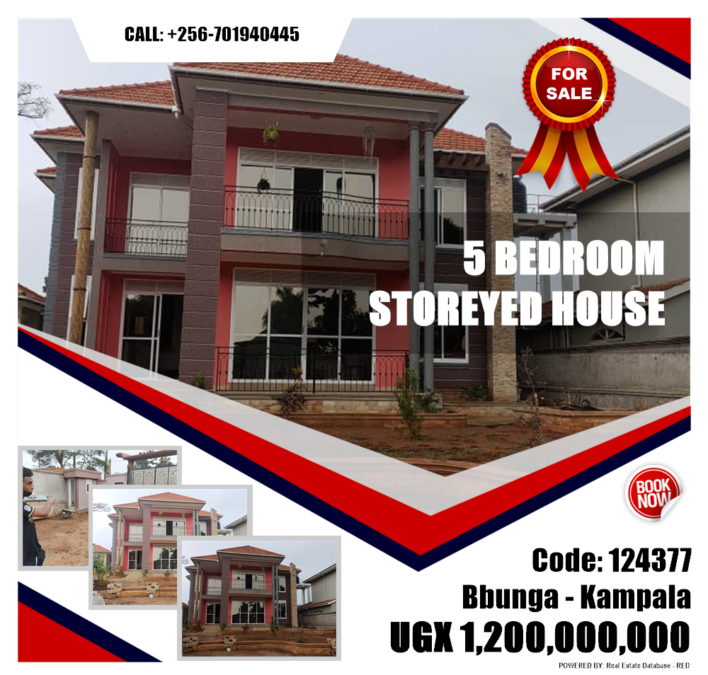 5 bedroom Storeyed house  for sale in Bbunga Kampala Uganda, code: 124377