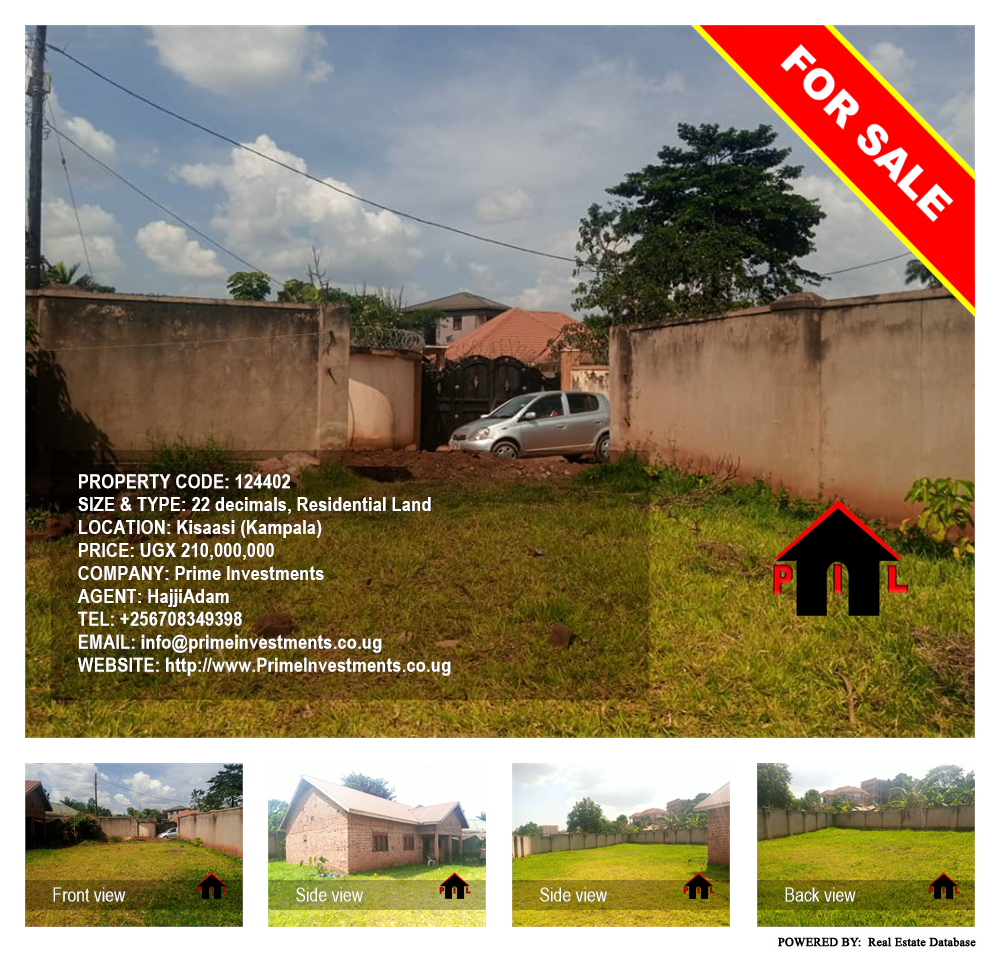 Residential Land  for sale in Kisaasi Kampala Uganda, code: 124402