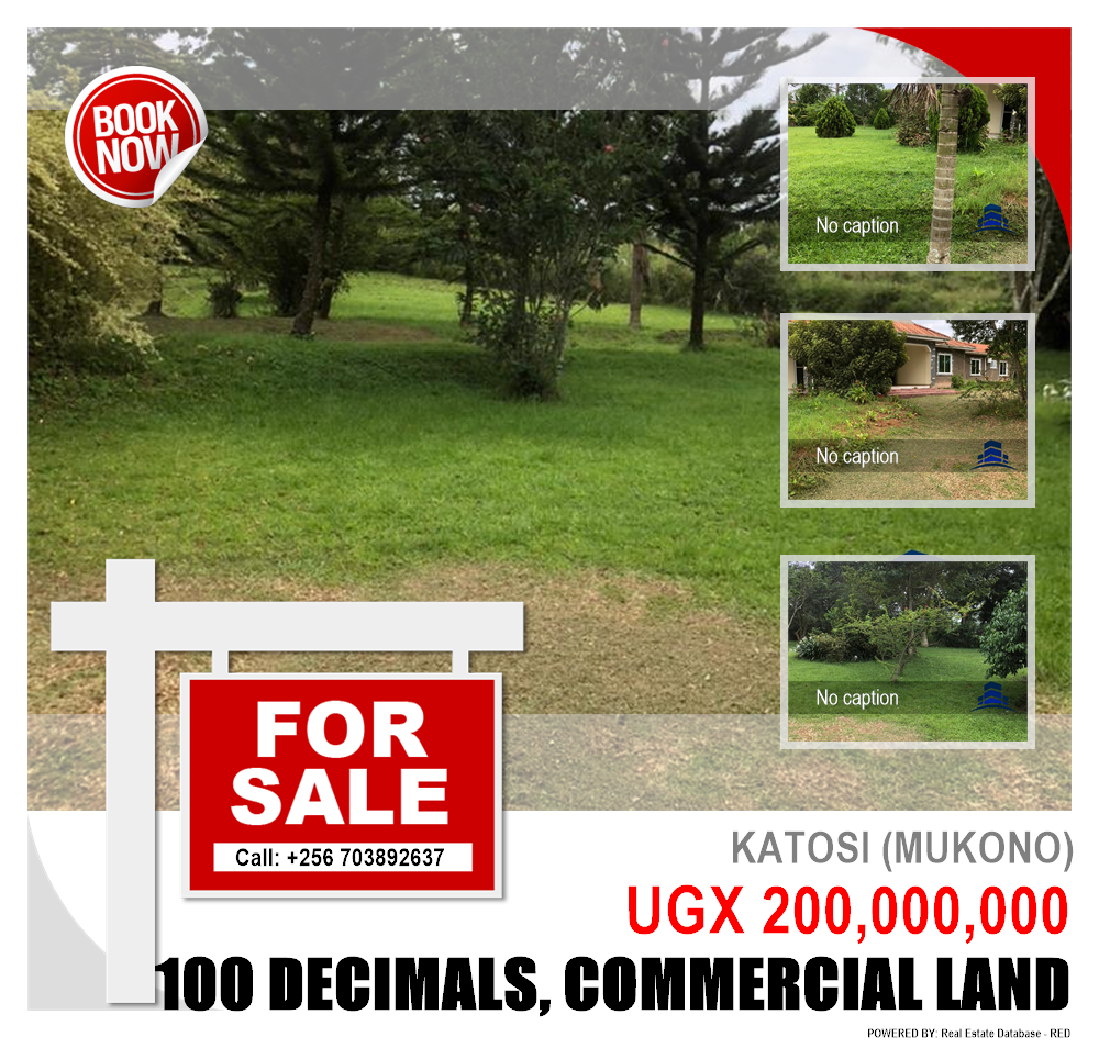 Commercial Land  for sale in Katosi Mukono Uganda, code: 124415