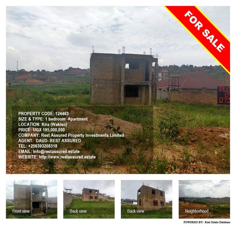 1 bedroom Apartment  for sale in Kira Wakiso Uganda, code: 124463