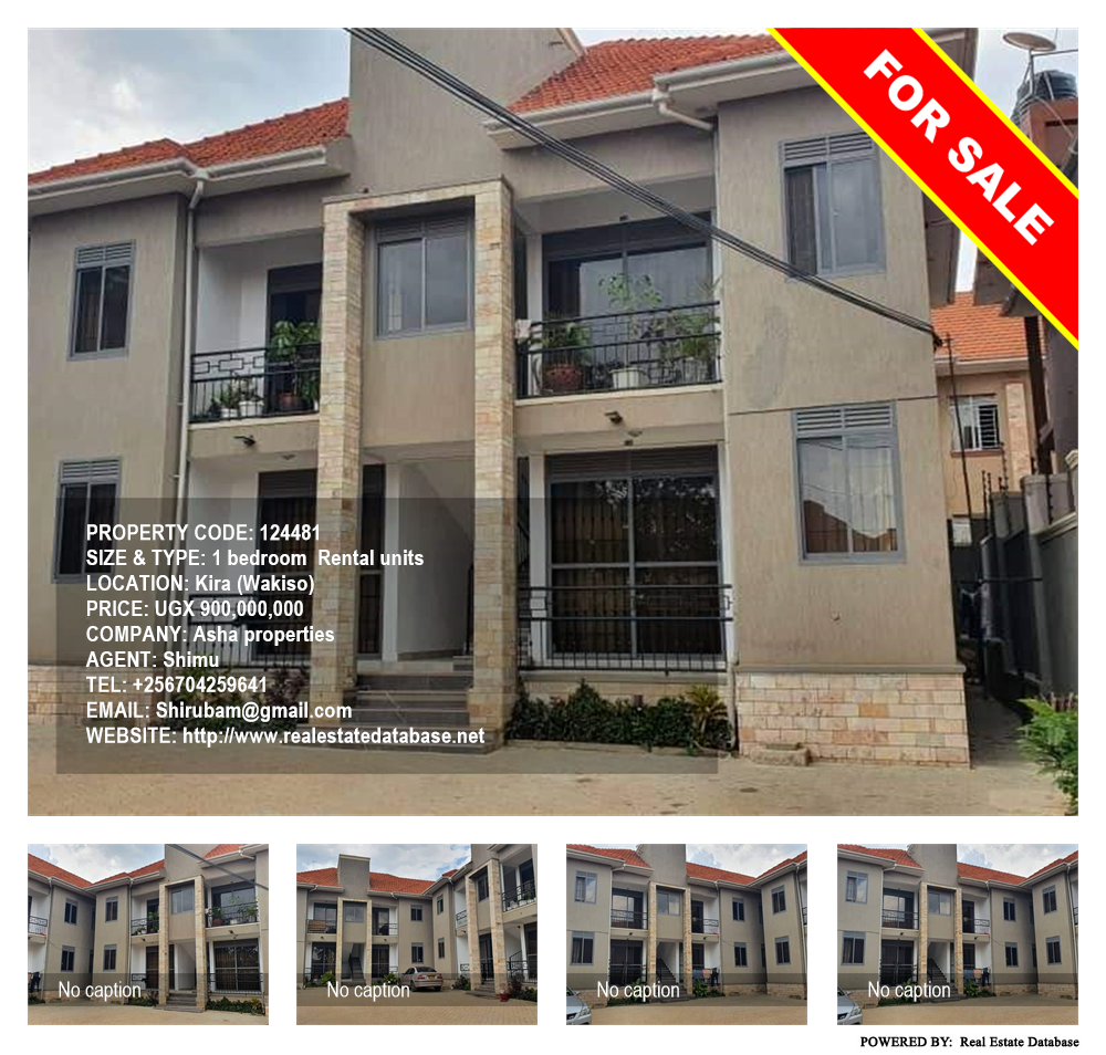 1 bedroom Rental units  for sale in Kira Wakiso Uganda, code: 124481