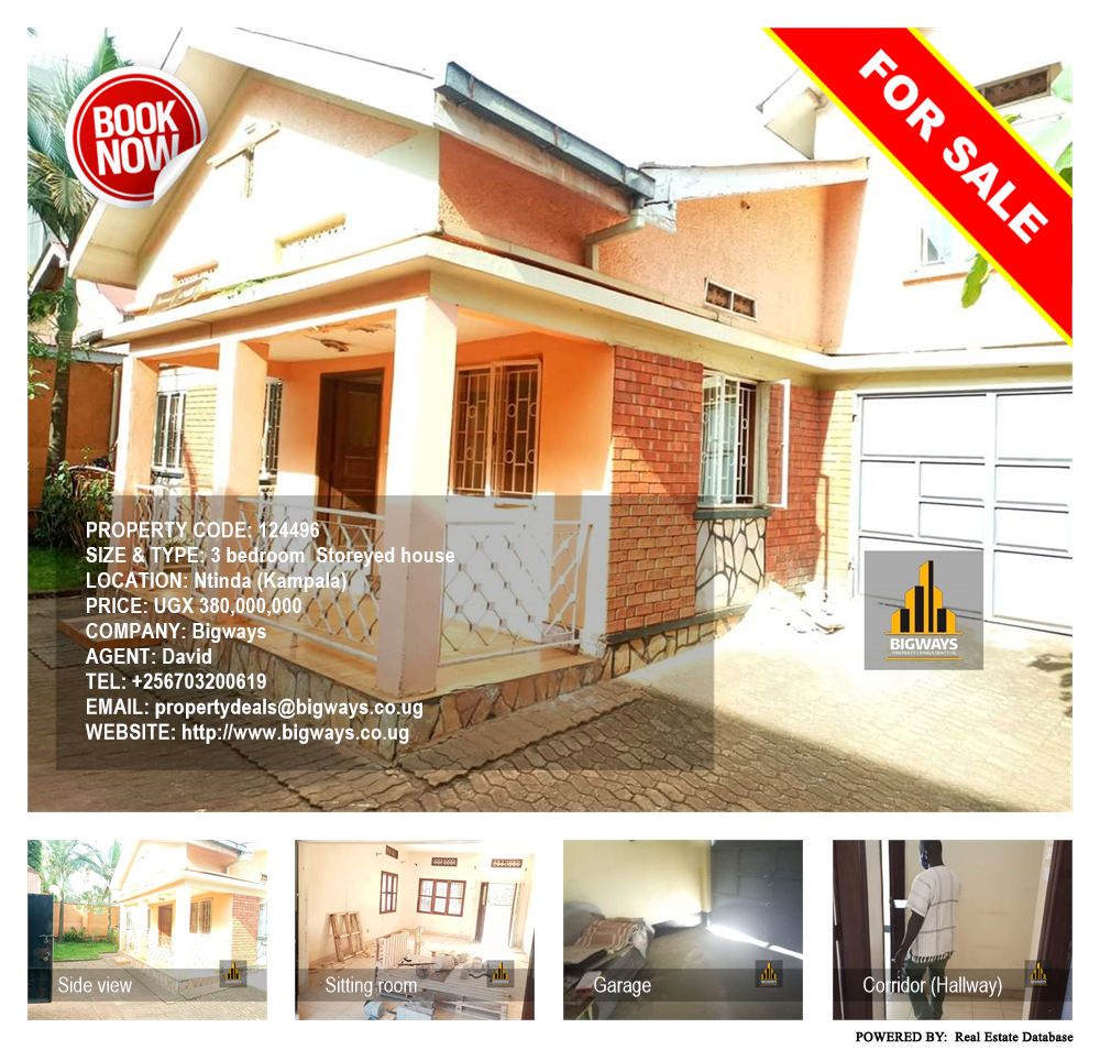 3 bedroom Storeyed house  for sale in Ntinda Kampala Uganda, code: 124496