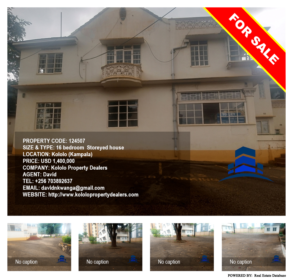 16 bedroom Storeyed house  for sale in Kololo Kampala Uganda, code: 124507