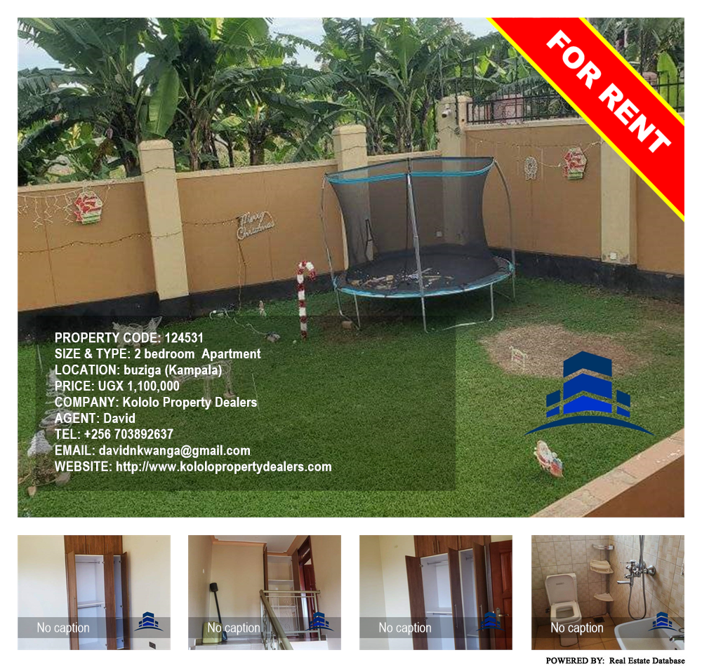 2 bedroom Apartment  for rent in Buziga Kampala Uganda, code: 124531
