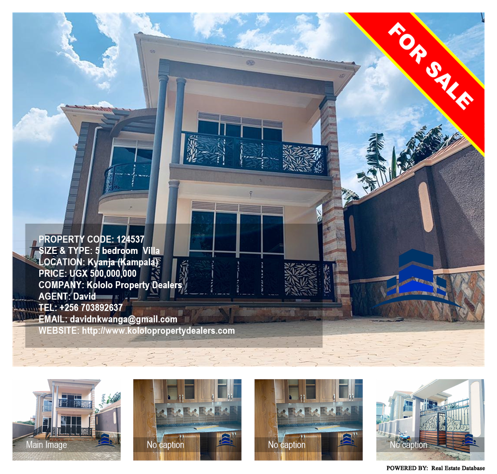 5 bedroom Villa  for sale in Kyanja Kampala Uganda, code: 124537