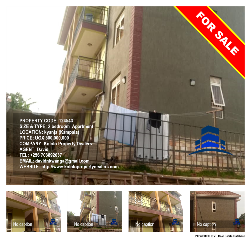 2 bedroom Apartment  for sale in Kyanja Kampala Uganda, code: 124543