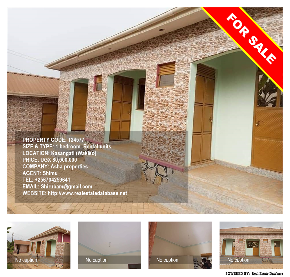 1 bedroom Rental units  for sale in Kasangati Wakiso Uganda, code: 124577