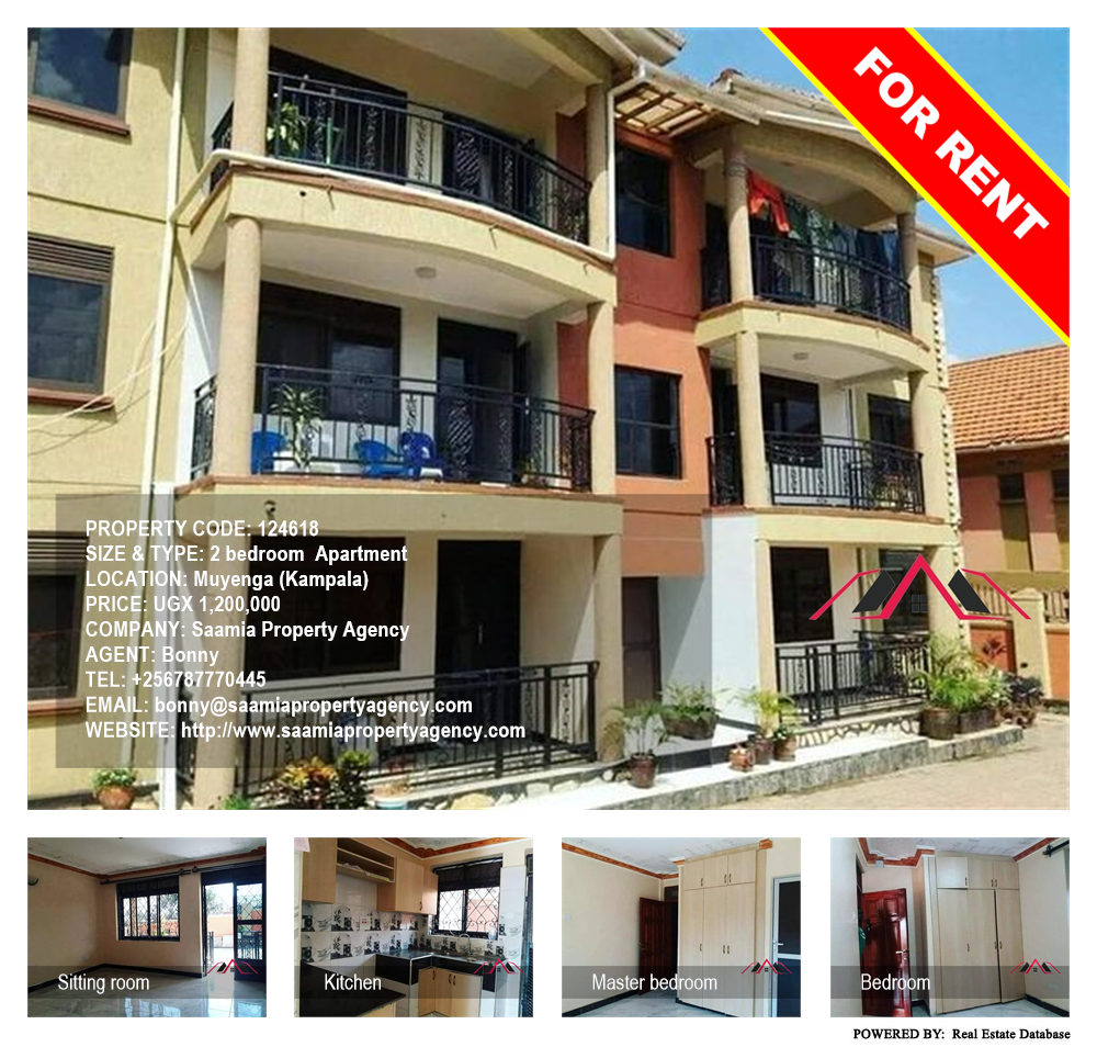 2 bedroom Apartment  for rent in Muyenga Kampala Uganda, code: 124618