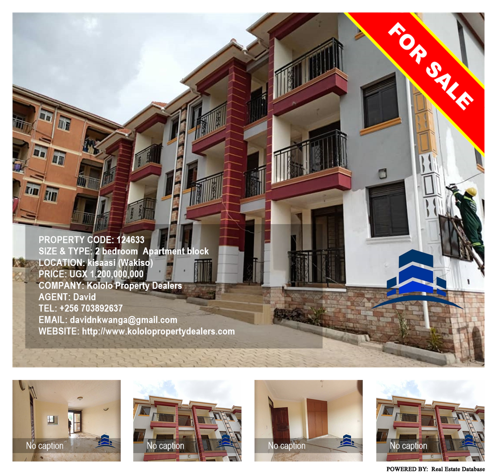 2 bedroom Apartment block  for sale in Kisaasi Wakiso Uganda, code: 124633