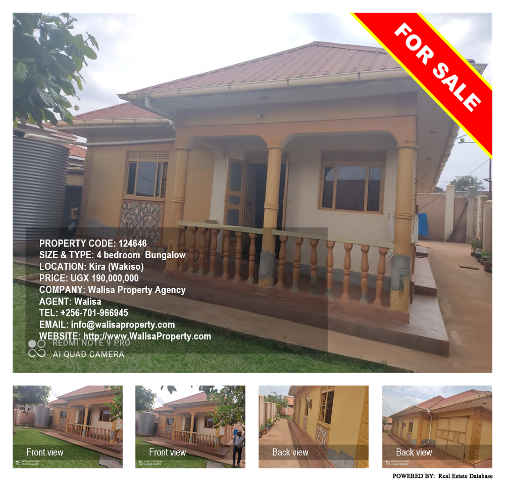 4 bedroom Bungalow  for sale in Kira Wakiso Uganda, code: 124646