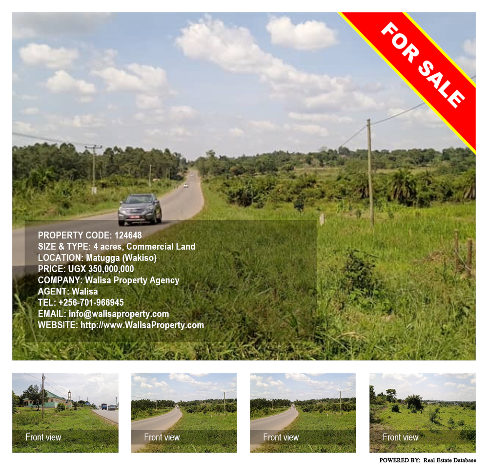 Commercial Land  for sale in Matugga Wakiso Uganda, code: 124648