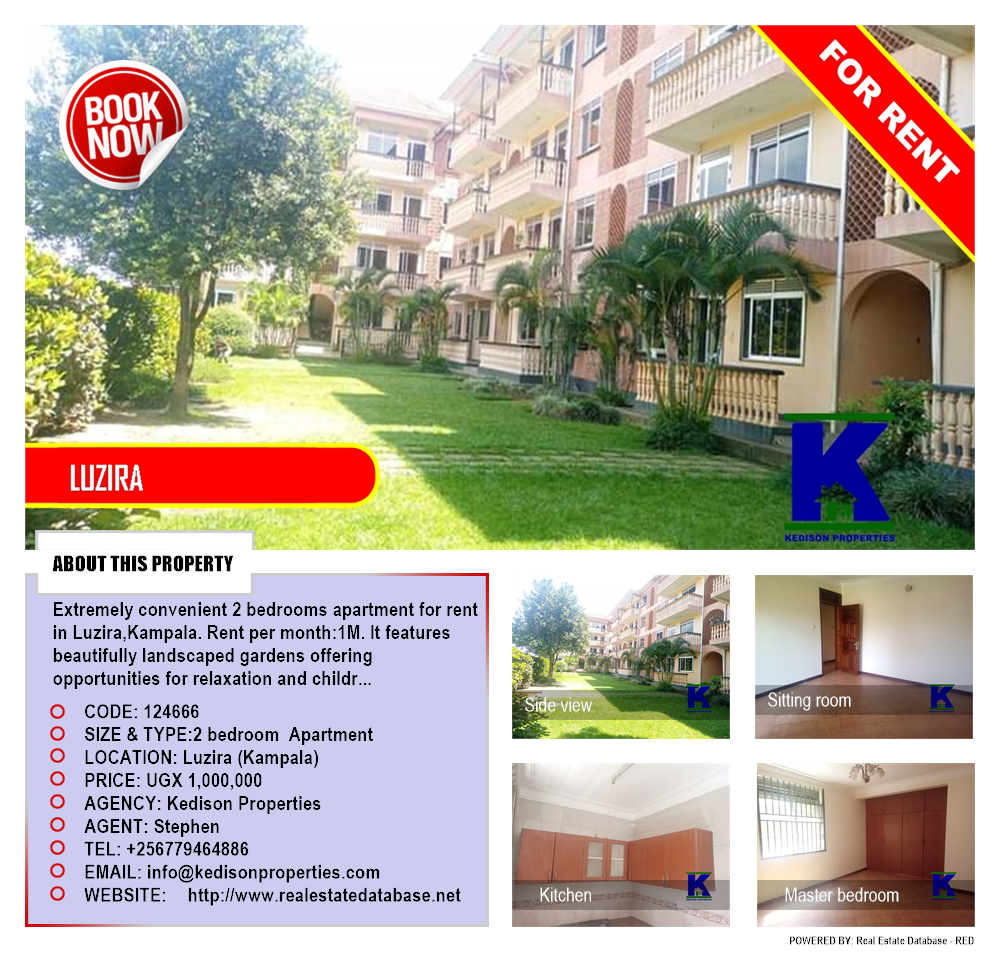 2 bedroom Apartment  for rent in Luzira Kampala Uganda, code: 124666