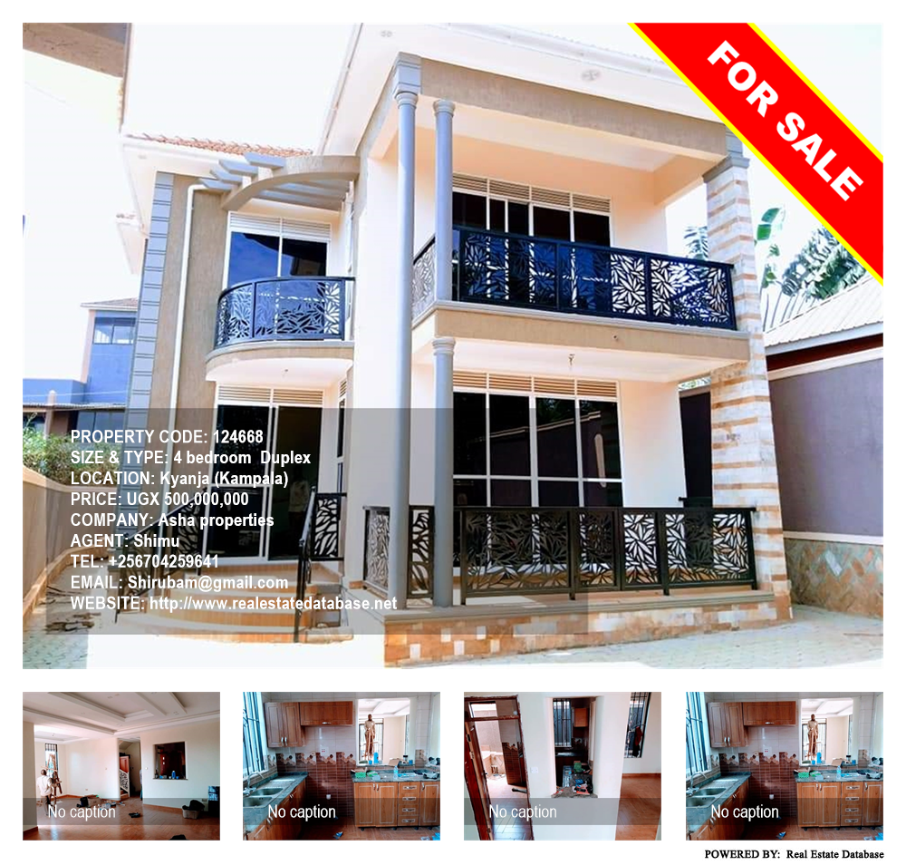 4 bedroom Duplex  for sale in Kyanja Kampala Uganda, code: 124668