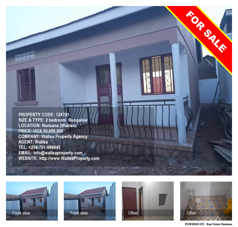 2 bedroom Bungalow  for sale in Nansana Wakiso Uganda, code: 124741