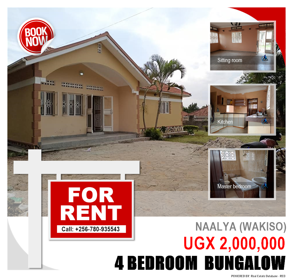 4 bedroom Bungalow  for rent in Naalya Wakiso Uganda, code: 124746