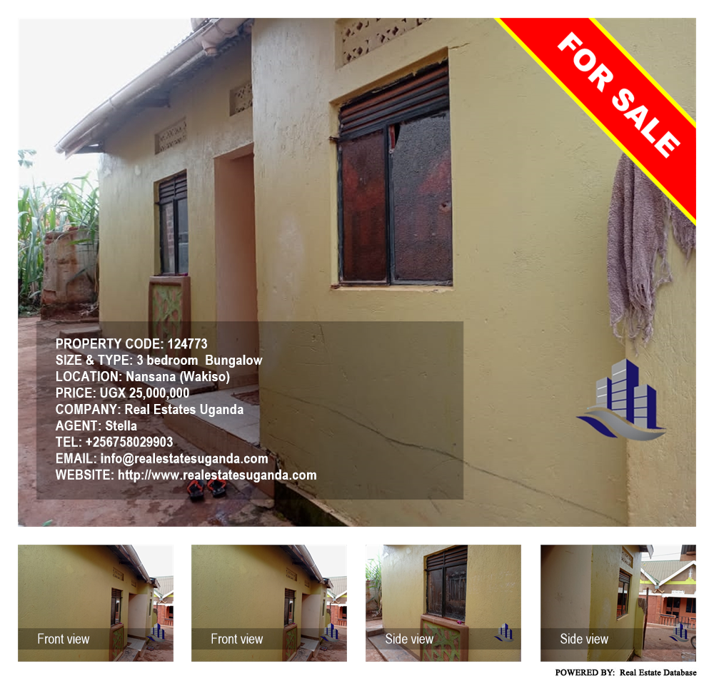 3 bedroom Bungalow  for sale in Nansana Wakiso Uganda, code: 124773