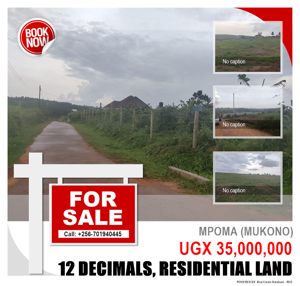 Residential Land  for sale in Mpoma Mukono Uganda, code: 124816