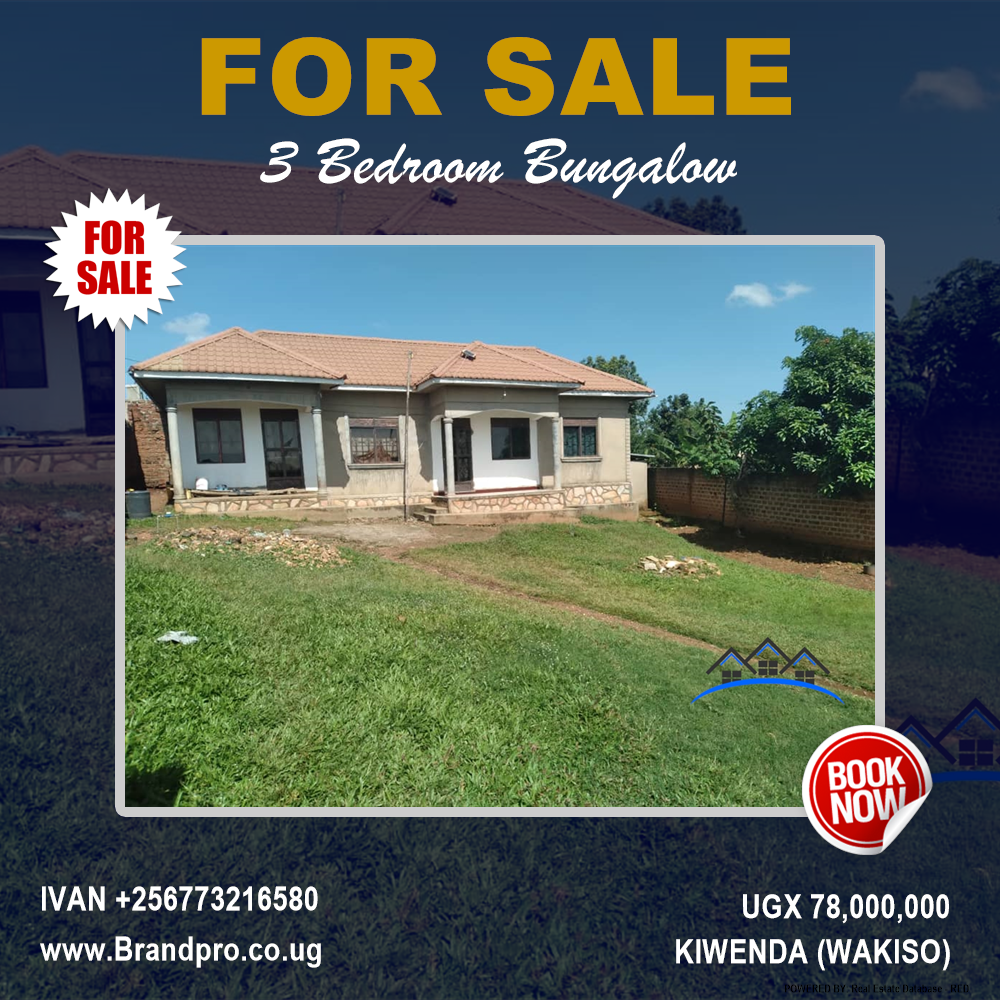 3 bedroom Bungalow  for sale in Kiwenda Wakiso Uganda, code: 124829