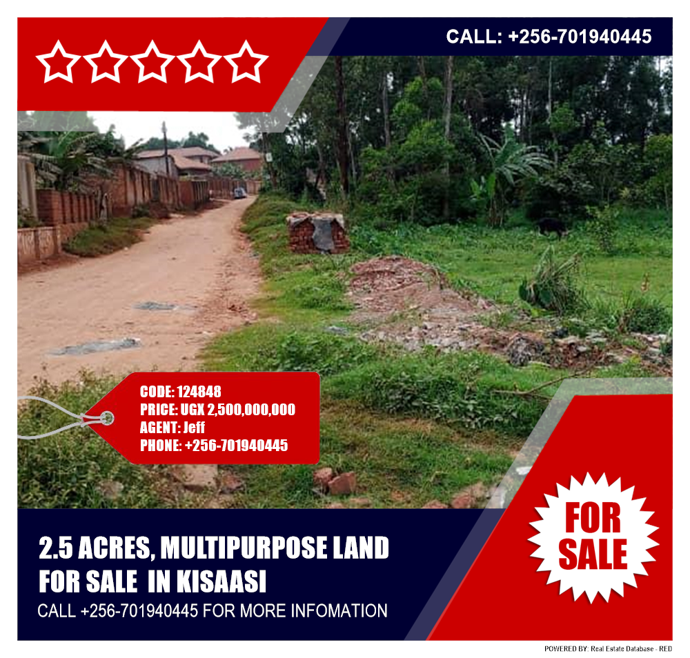 Multipurpose Land  for sale in Kisaasi Kampala Uganda, code: 124848