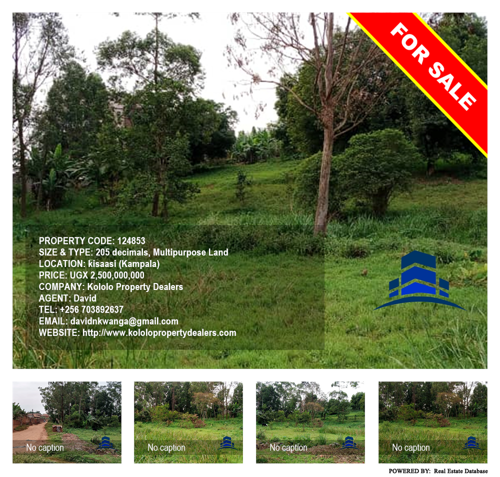 Multipurpose Land  for sale in Kisaasi Kampala Uganda, code: 124853