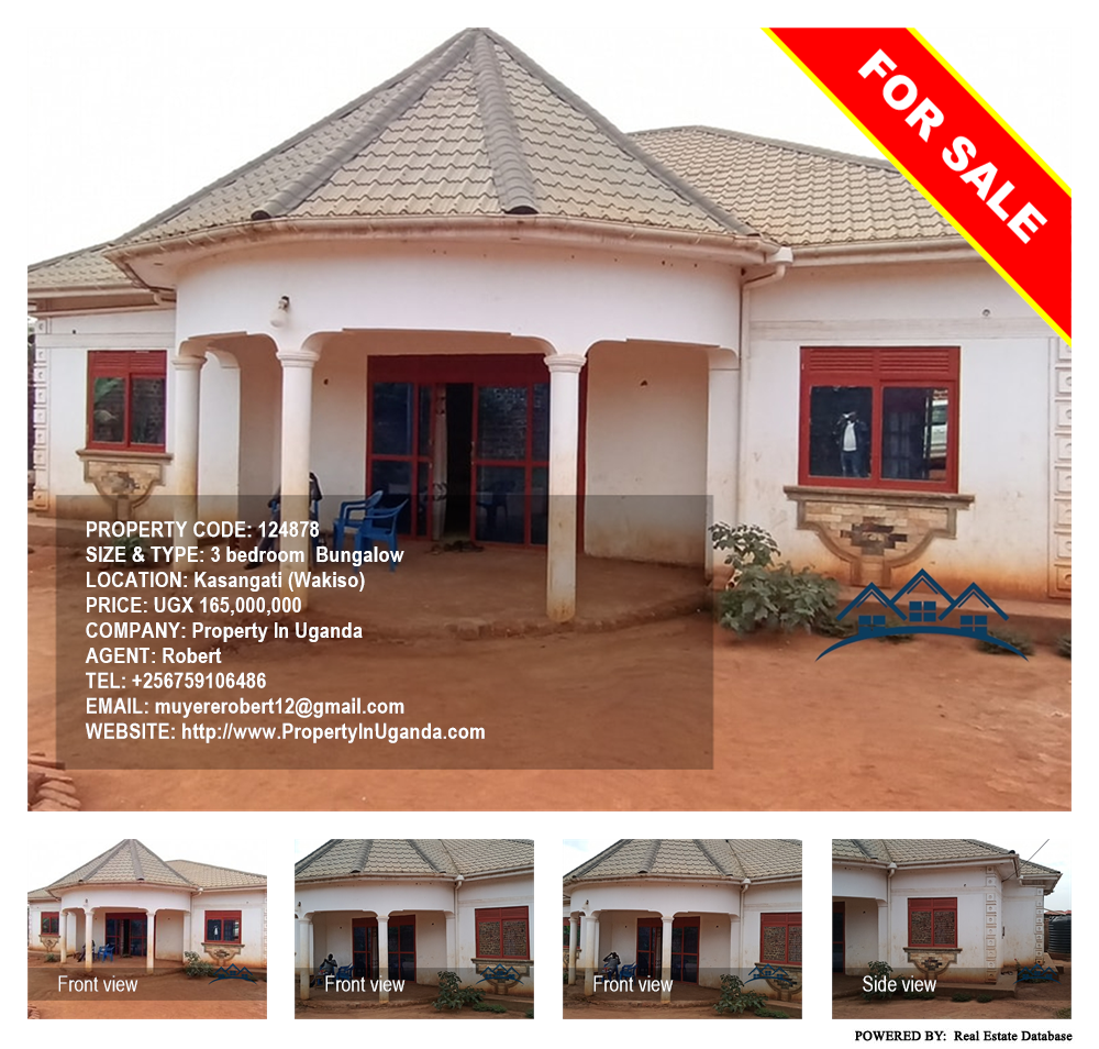 3 bedroom Bungalow  for sale in Kasangati Wakiso Uganda, code: 124878