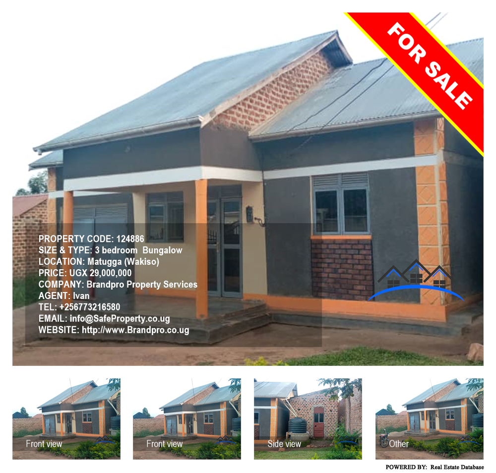 3 bedroom Bungalow  for sale in Matugga Wakiso Uganda, code: 124886