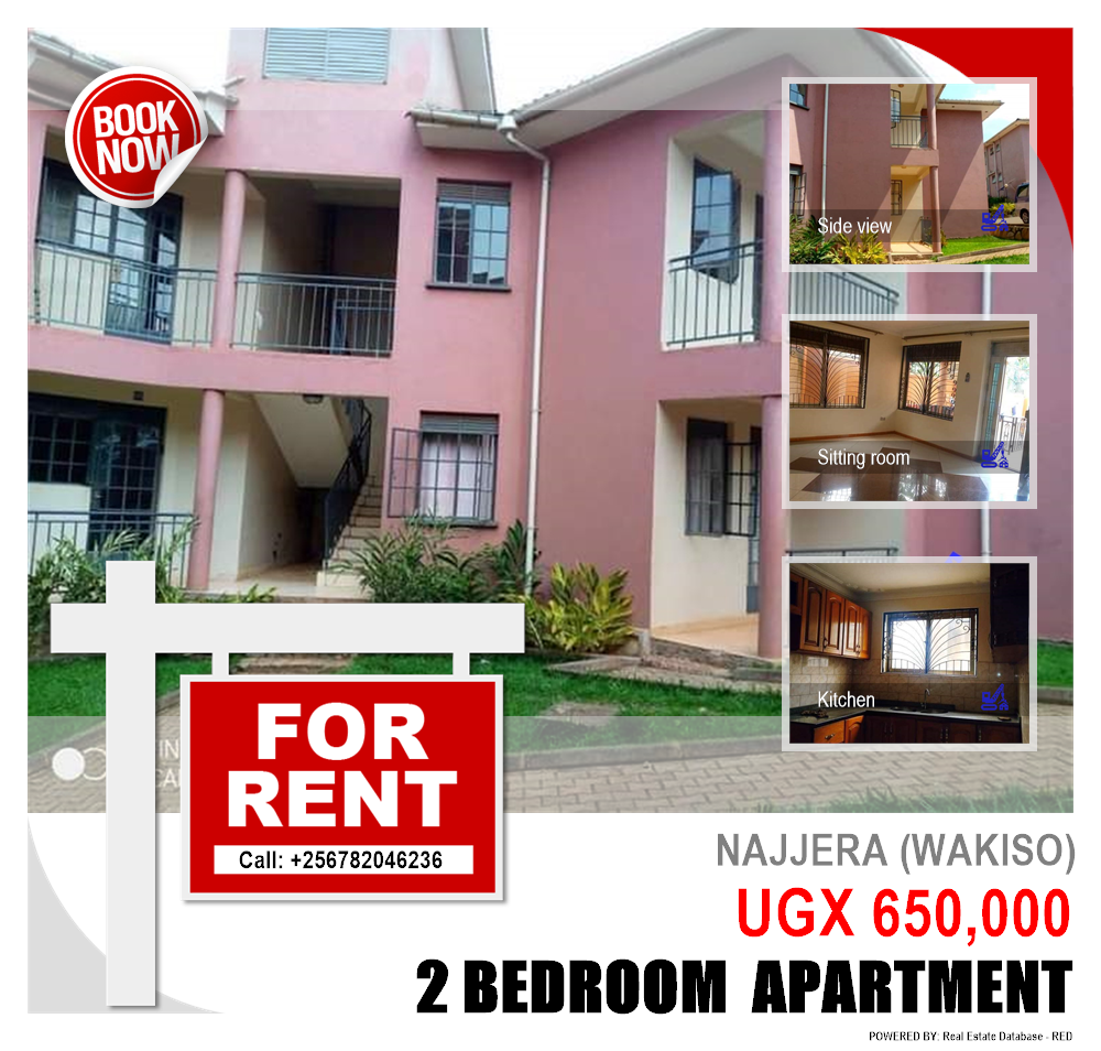 2 bedroom Apartment  for rent in Najjera Wakiso Uganda, code: 124928