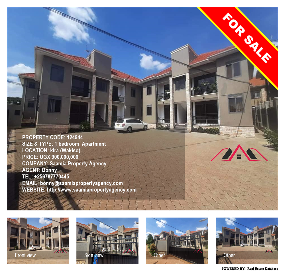 1 bedroom Apartment  for sale in Kira Wakiso Uganda, code: 124944