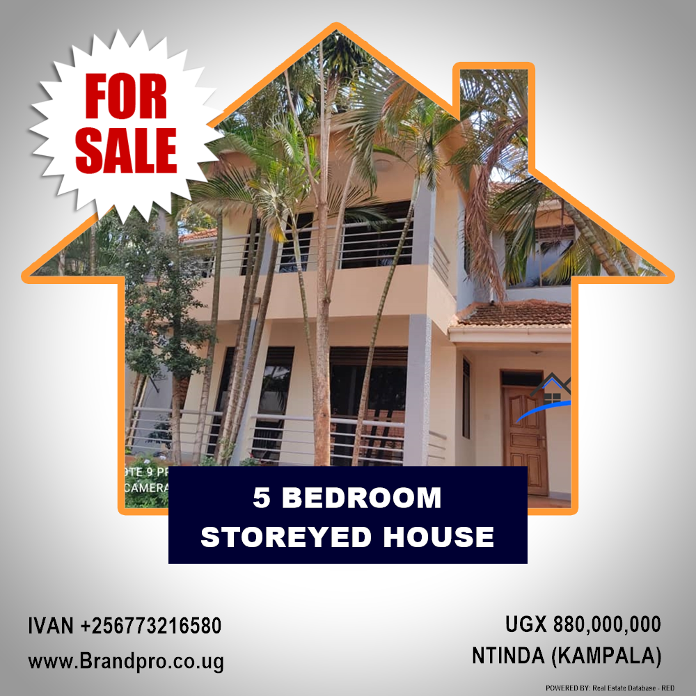 5 bedroom Storeyed house  for sale in Ntinda Kampala Uganda, code: 124977