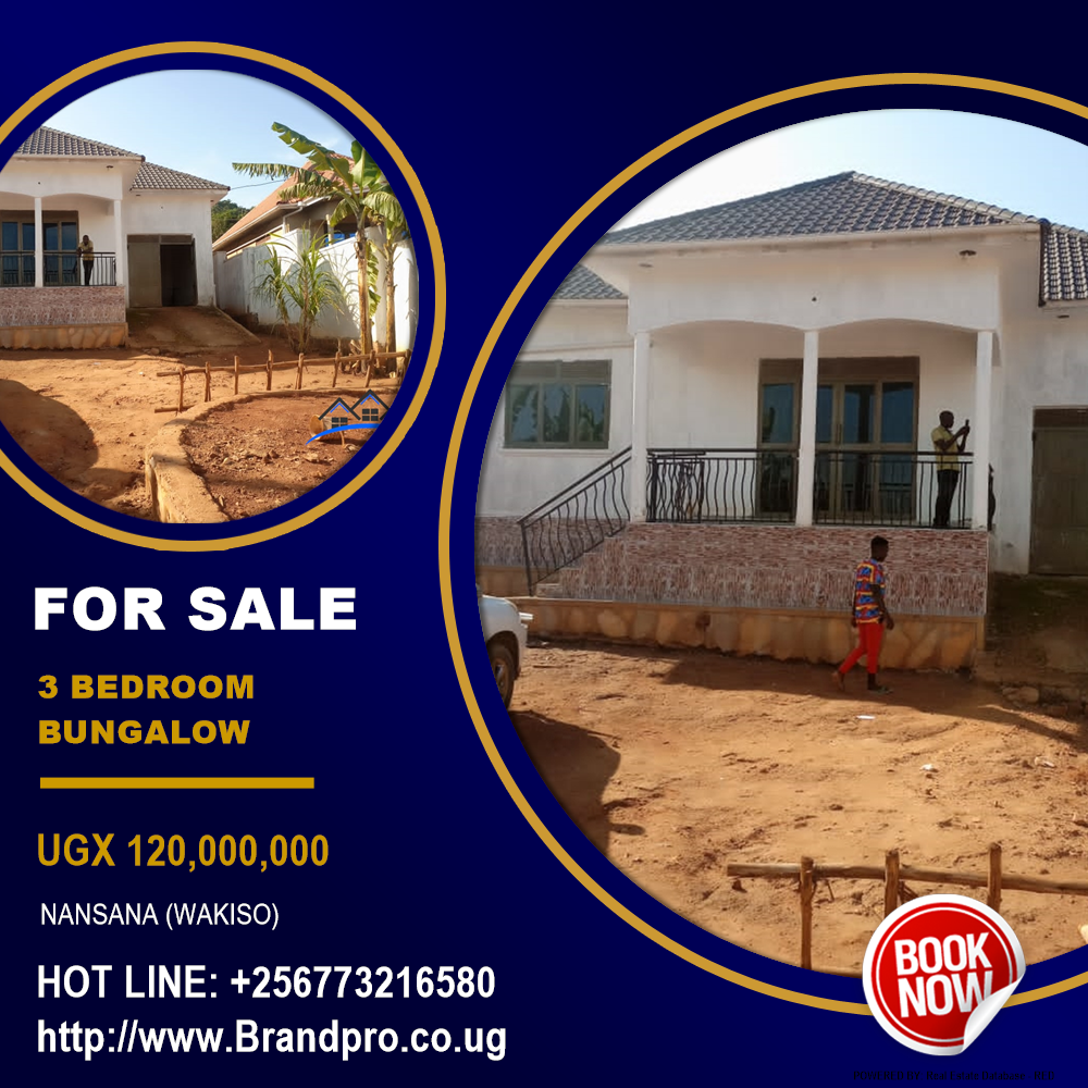 3 bedroom Bungalow  for sale in Nansana Wakiso Uganda, code: 124994