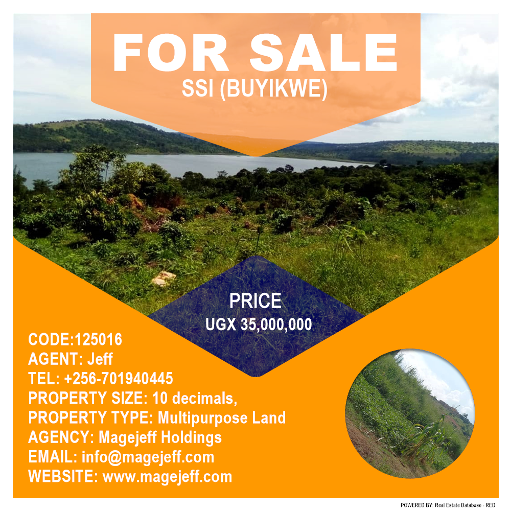 Multipurpose Land  for sale in Ssi Buyikwe Uganda, code: 125016