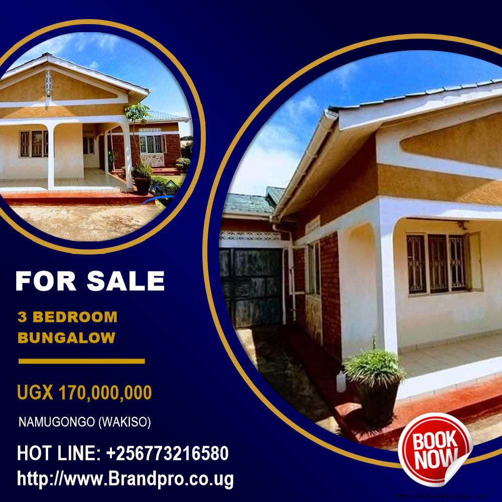 3 bedroom Bungalow  for sale in Namugongo Wakiso Uganda, code: 125030