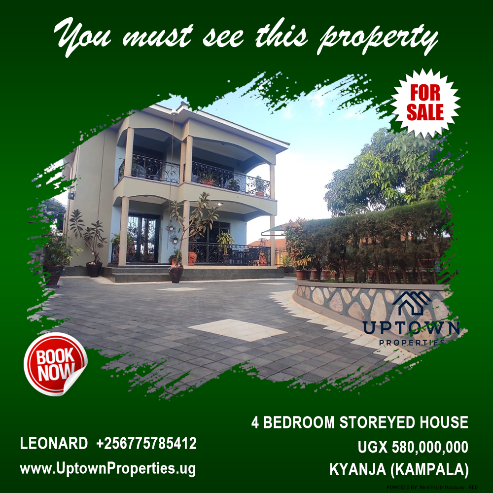 4 bedroom Storeyed house  for sale in Kyanja Kampala Uganda, code: 125062