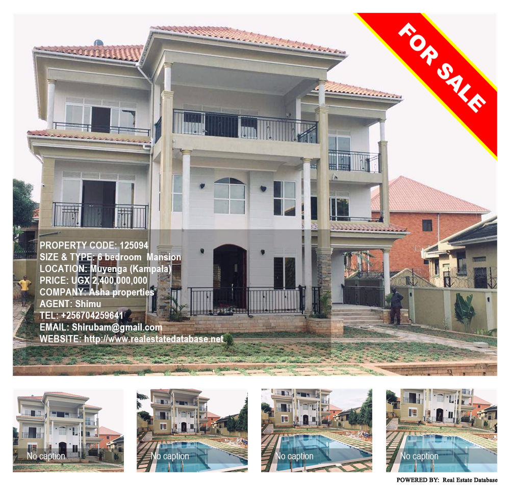 6 bedroom Mansion  for sale in Muyenga Kampala Uganda, code: 125094