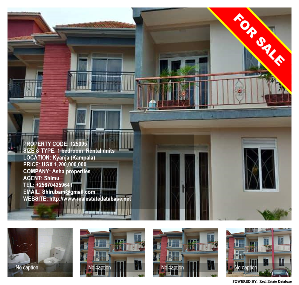 1 bedroom Rental units  for sale in Kyanja Kampala Uganda, code: 125095