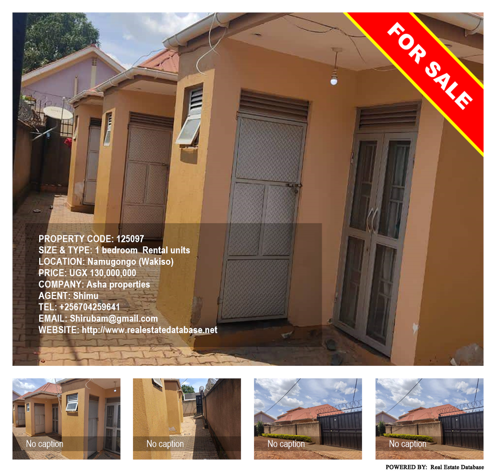 1 bedroom Rental units  for sale in Namugongo Wakiso Uganda, code: 125097