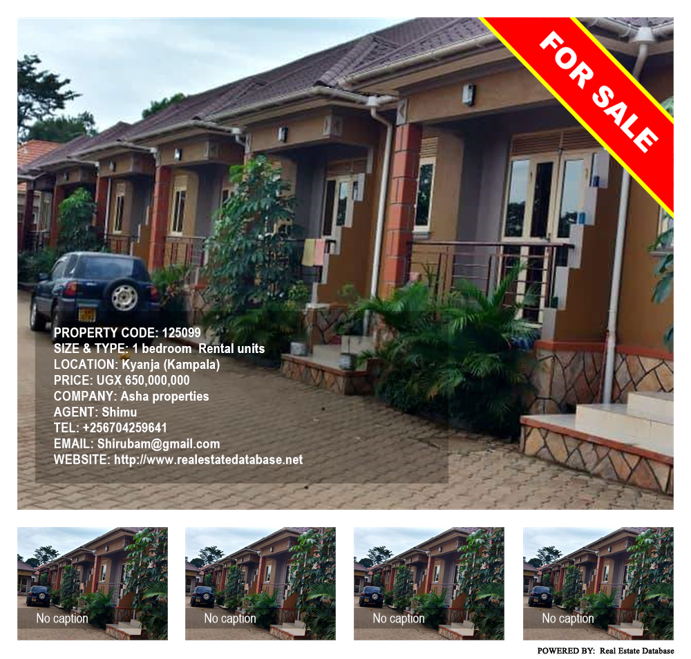 1 bedroom Rental units  for sale in Kyanja Kampala Uganda, code: 125099