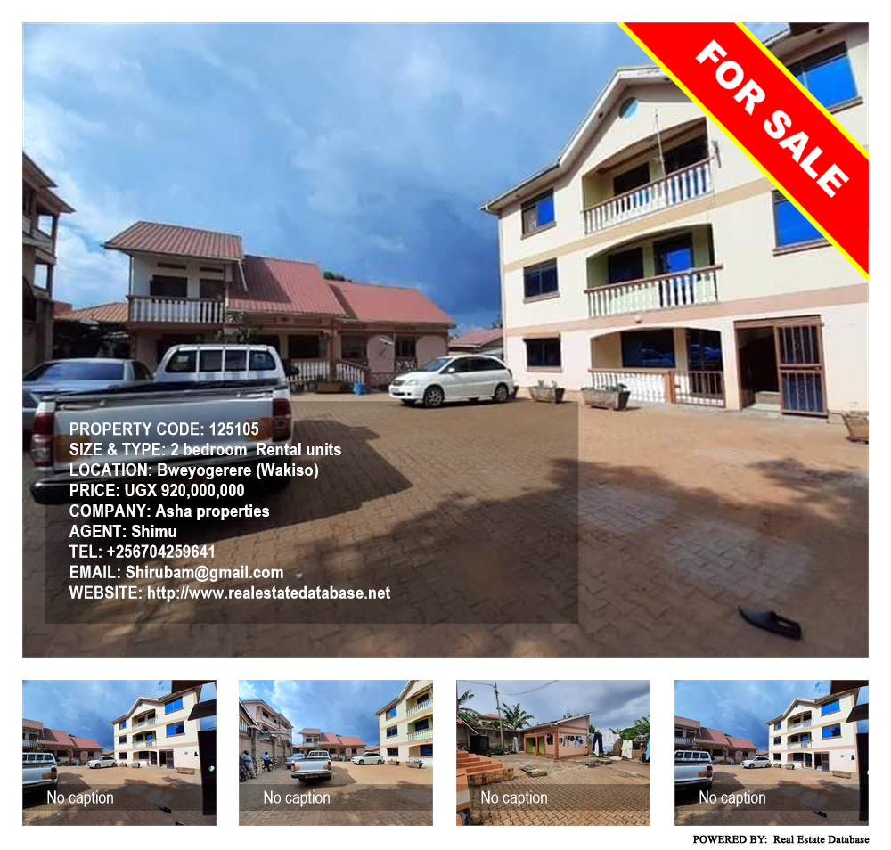 2 bedroom Rental units  for sale in Bweyogerere Wakiso Uganda, code: 125105